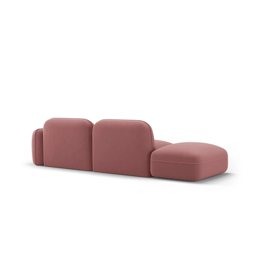 Velvet Left Modular Sofa, "Sydney", 3 Seats, 295x90x70 Made in Europe