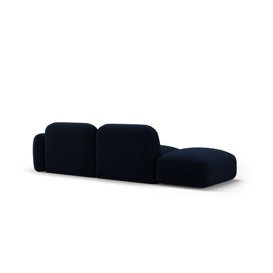 Velvet Left Modular Sofa, "Sydney", 3 Seats, 295x90x70 Made in Europe