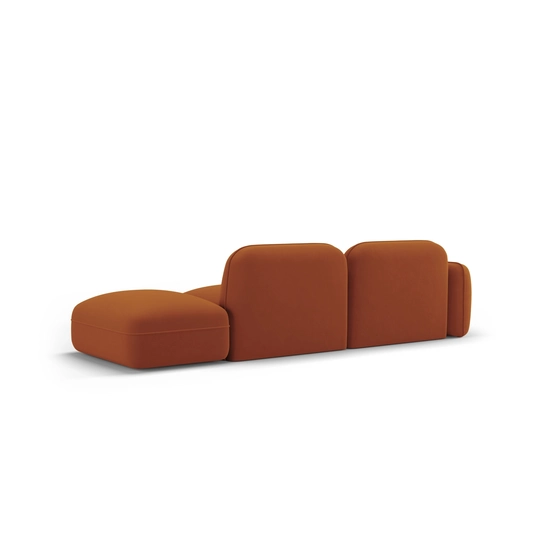 Velvet Right Modular Sofa, "Sydney", 3 Seats, 295x90x70 Made in Europe
