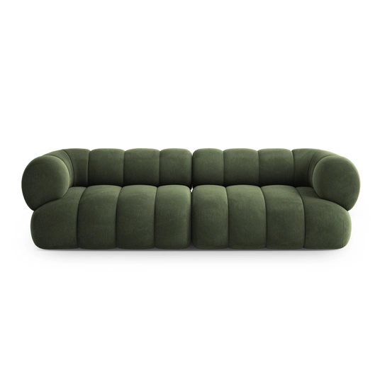 Velvet Sofa, "Koge", 4 Seats, 240x95x70 Made in Europe