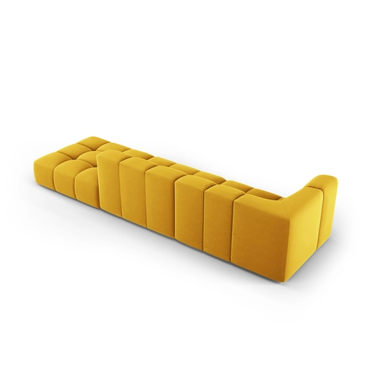 Velvet Right Modular Sofa, "Moritz", 4 Seats, 293x96x70 Made in Europe