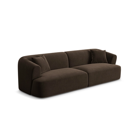 Velvet Modular Sofa, "Campi", 4 Seats, 255x90x70 Made in Europe