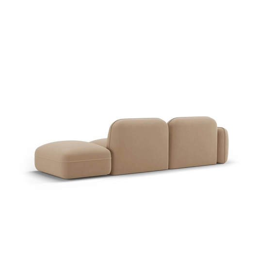 Velvet Right Modular Sofa, "Sydney", 3 Seats, 295x90x70 Made in Europe
