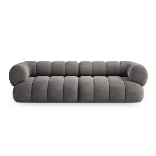 Velvet Sofa, "Koge", 4 Seats, 240x95x70 Made in Europe