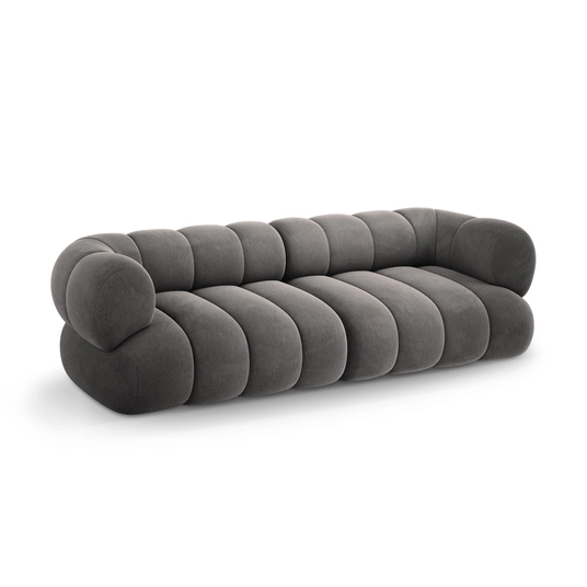 Velvet Sofa, "Koge", 4 Seats, 240x95x70 Made in Europe
