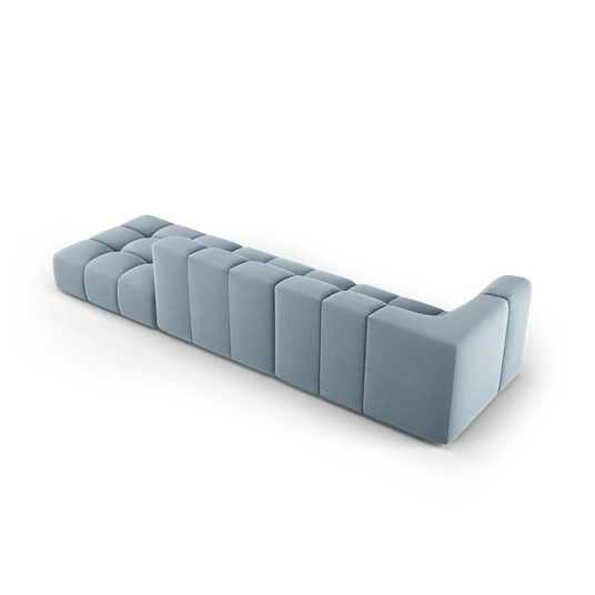 Velvet Right Modular Sofa, "Moritz", 4 Seats, 293x96x70 Made in Europe