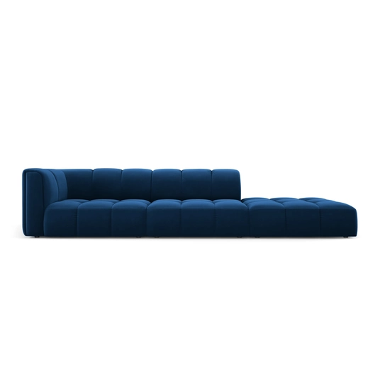 Velvet Right Modular Sofa, "Moritz", 4 Seats, 293x96x70 Made in Europe