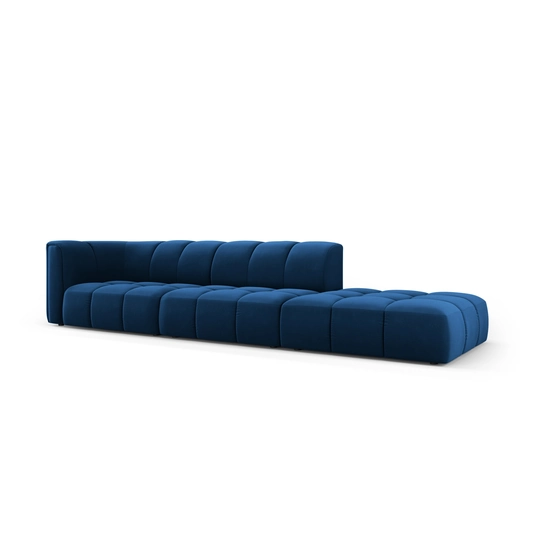 Velvet Right Modular Sofa, "Moritz", 4 Seats, 293x96x70 Made in Europe
