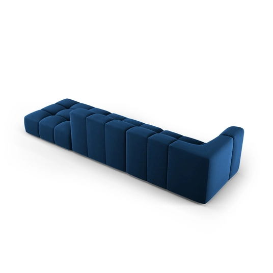 Velvet Right Modular Sofa, "Moritz", 4 Seats, 293x96x70 Made in Europe