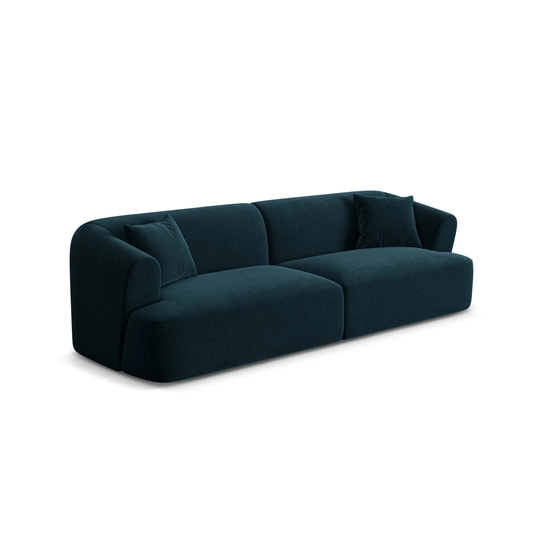 Velvet Modular Sofa, "Campi", 4 Seats, 255x90x70 Made in Europe