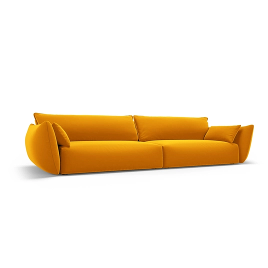 Velvet Sofa, "Matera", 4 Seats, 248x110x85 Made in Europe