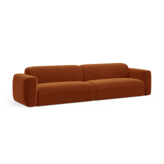Velvet Modular Sofa, "Strino", 4 Seats, 240x98x78 Made in Europe