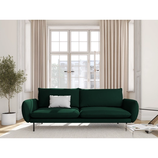 Velvet Sofa, "Vienna", 4 Seats, 230x92x95 Made in Europe