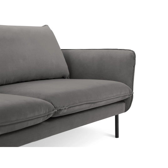 Velvet Sofa, "Vienna", 4 Seats, 230x92x95 Made in Europe
