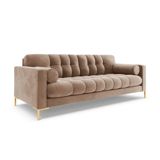 Velvet Sofa, "Bali", 4 Seats, 217x96x75 Made in Europe
