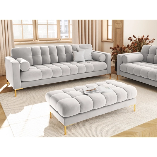 Velvet Sofa, "Bali", 4 Seats, 217x96x75 Made in Europe
