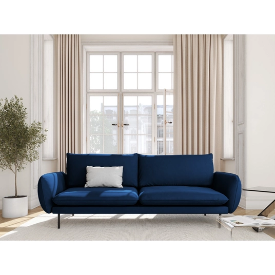 Velvet Sofa, "Vienna", 4 Seats, 230x92x95 Made in Europe