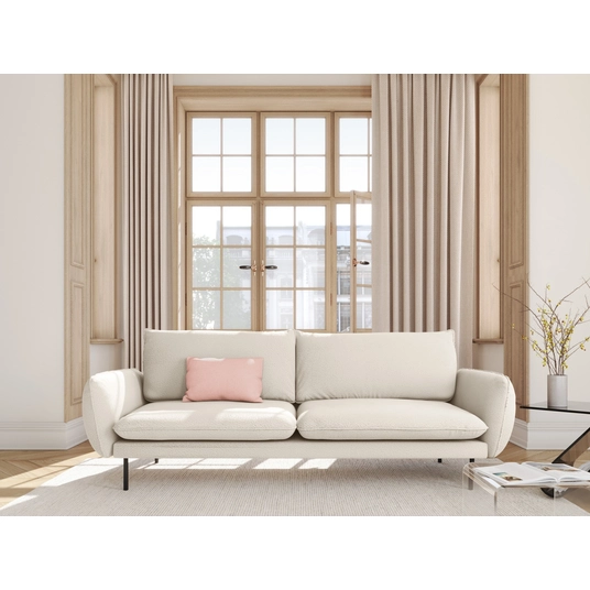 Boucle Sofa, "Vienna", 4 Seats, 230x92x95 Made in Europe