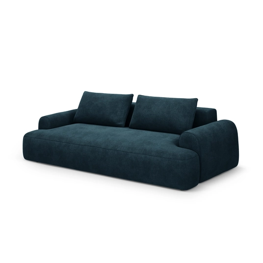 Velvet Sofa With Bed Function And Box, "Calma", 4 Seats, 250x100x84 Made in Europe