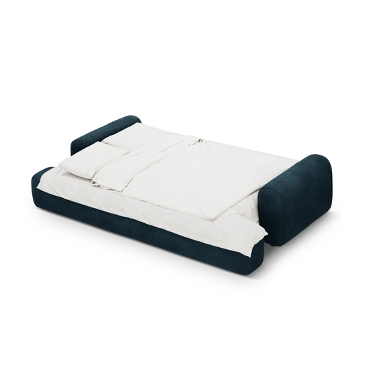 Velvet Sofa With Bed Function And Box, "Calma", 4 Seats, 250x100x84 Made in Europe