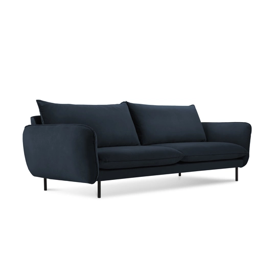 Velvet Sofa, "Vienna", 4 Seats, 230x92x95 Made in Europe