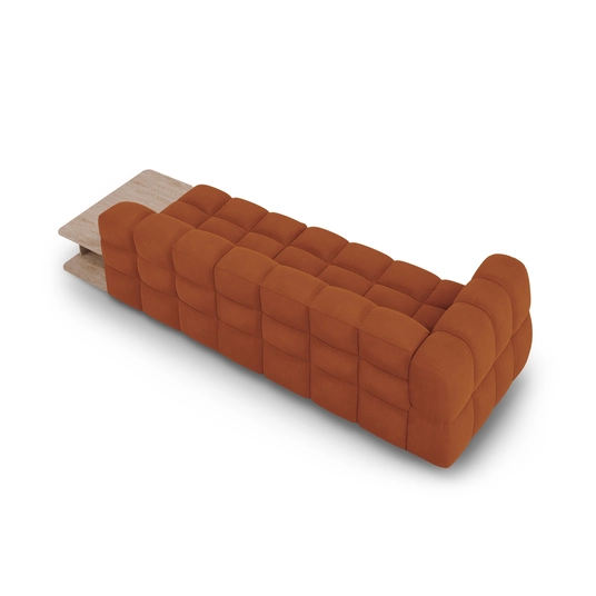 Velvet Right Modular Sofa, "Sky", 4 Seats, 297x102x70 Made in Europe