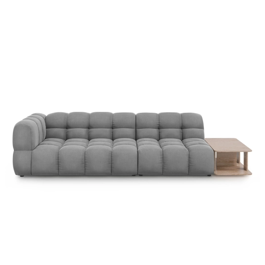 Velvet Right Modular Sofa, "Sky", 4 Seats, 297x102x70 Made in Europe
