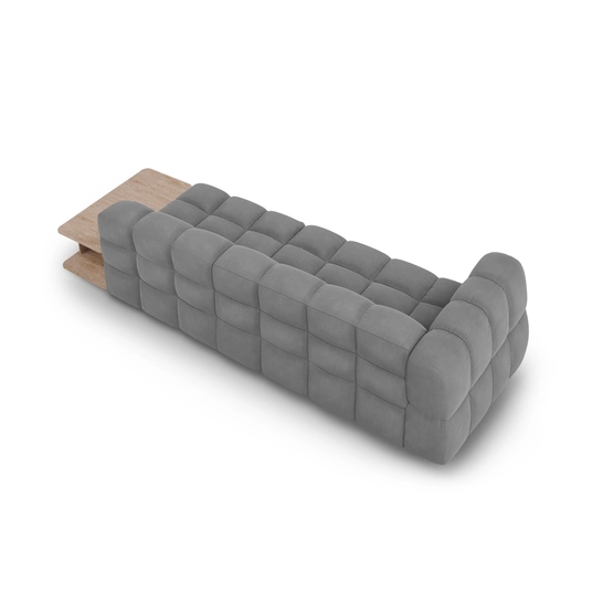 Velvet Right Modular Sofa, "Sky", 4 Seats, 297x102x70 Made in Europe