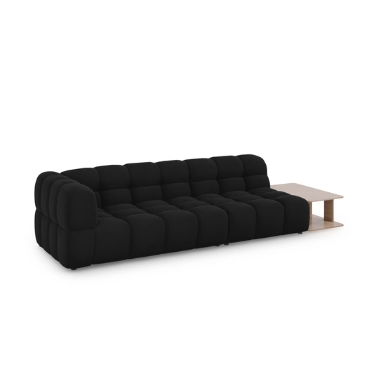 Velvet Right Modular Sofa, "Sky", 4 Seats, 297x102x70 Made in Europe