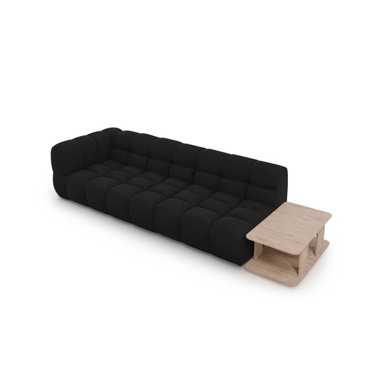 Velvet Right Modular Sofa, "Sky", 4 Seats, 297x102x70 Made in Europe