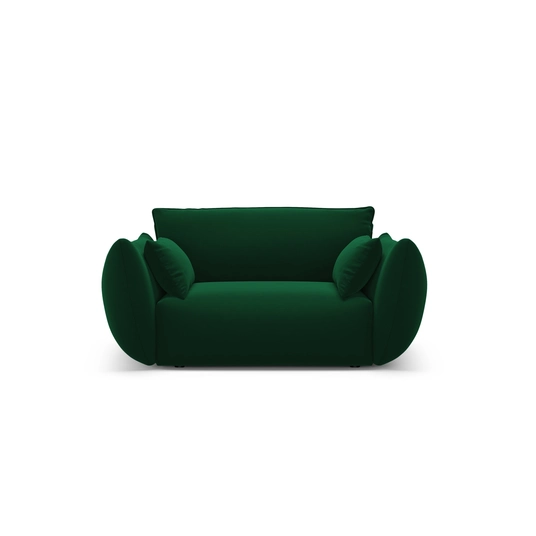Velvet Armchair, "Matera", 1 Seat, 128x110x85 Made in Europe