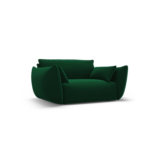 Velvet Armchair, "Matera", 1 Seat, 128x110x85 Made in Europe