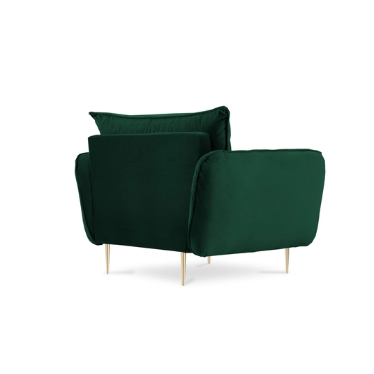 Velvet Armchair, "Vienna", 1 Seat, 97x94x95 Made in Europe