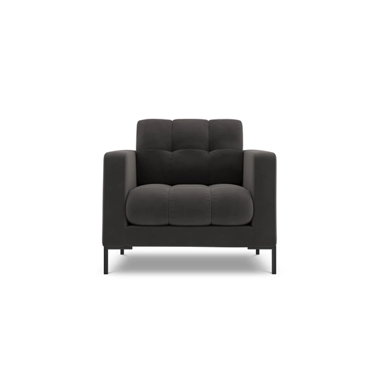 Velvet Armchair, "Bali", 1 Seat, 87x96x75 Made in Europe