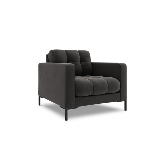 Velvet Armchair, "Bali", 1 Seat, 87x96x75 Made in Europe