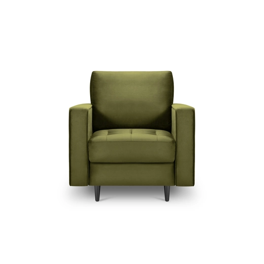 Velvet Armchair, "Aspen", 1 Seat, 80x90x90 Made in Europe