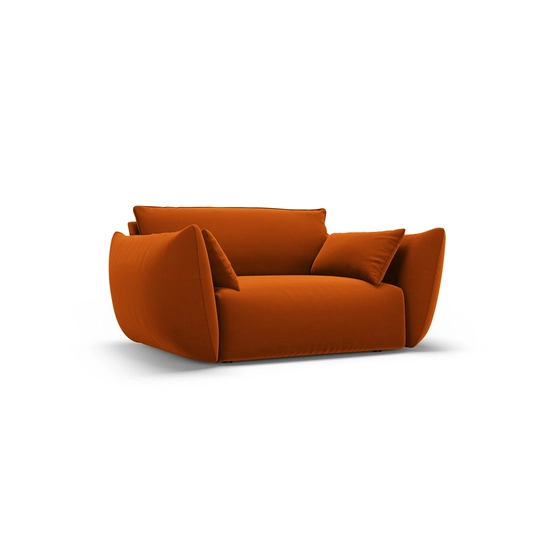 Velvet Armchair, "Matera", 1 Seat, 128x110x85 Made in Europe