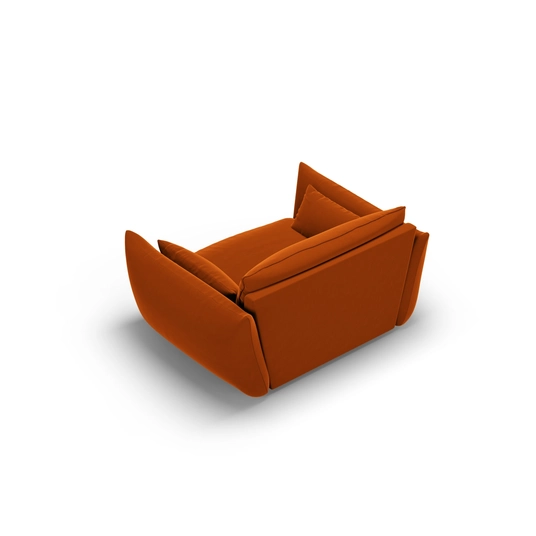 Velvet Armchair, "Matera", 1 Seat, 128x110x85 Made in Europe