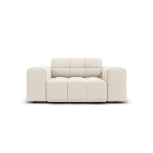 Velvet Armchair, "Chicago", 1 Seat, 124x102x70 Made in Europe