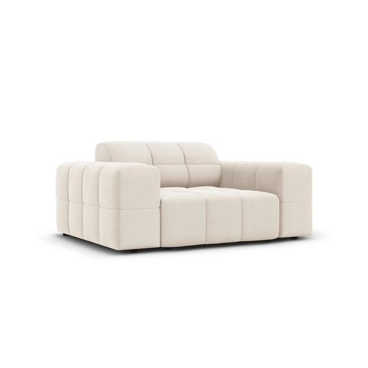 Velvet Armchair, "Chicago", 1 Seat, 124x102x70 Made in Europe