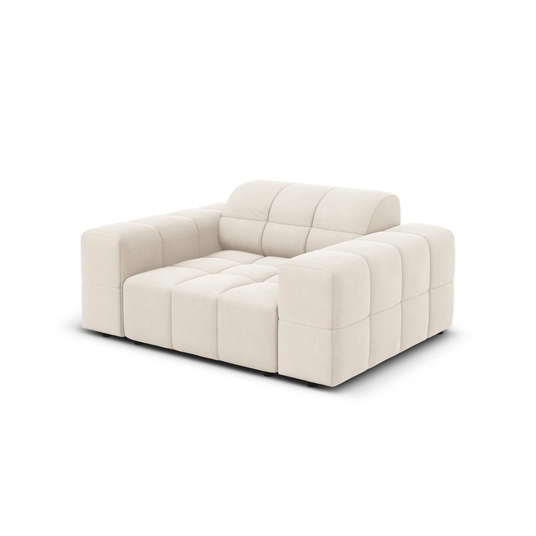 Velvet Armchair, "Chicago", 1 Seat, 124x102x70 Made in Europe