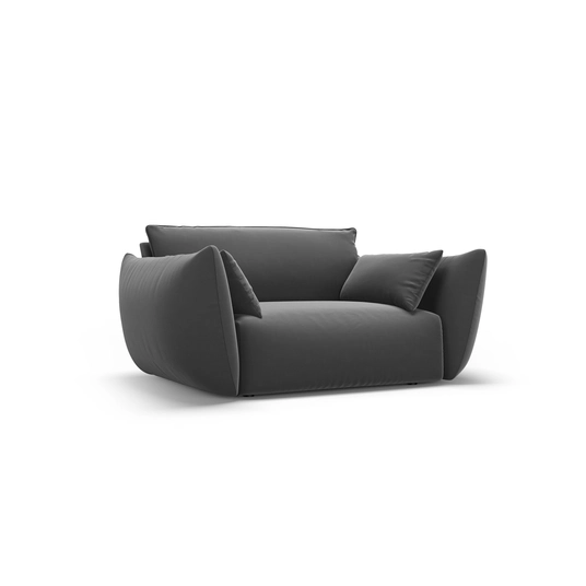 Velvet Armchair, "Matera", 1 Seat, 128x110x85 Made in Europe