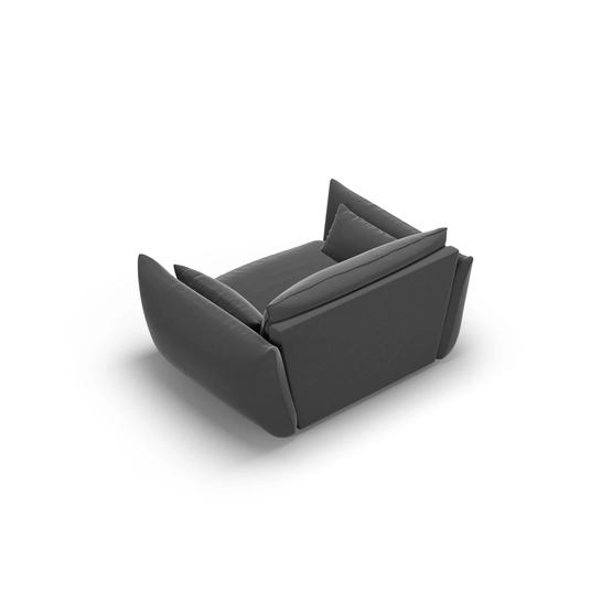 Velvet Armchair, "Matera", 1 Seat, 128x110x85 Made in Europe