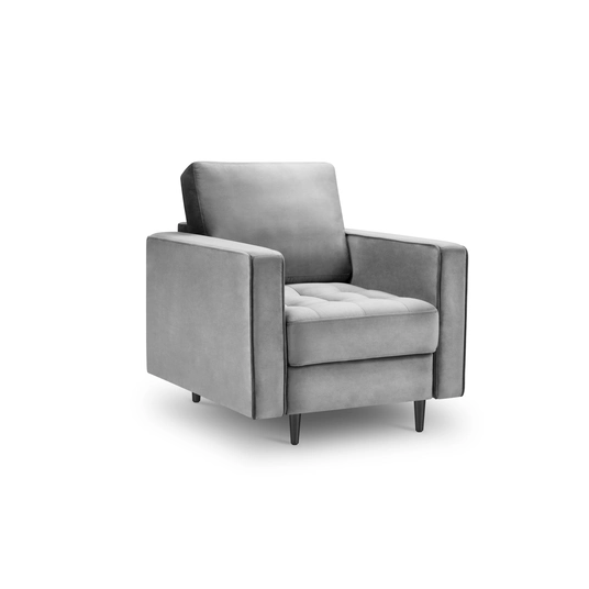 Velvet Armchair, "Aspen", 1 Seat, 80x90x90 Made in Europe
