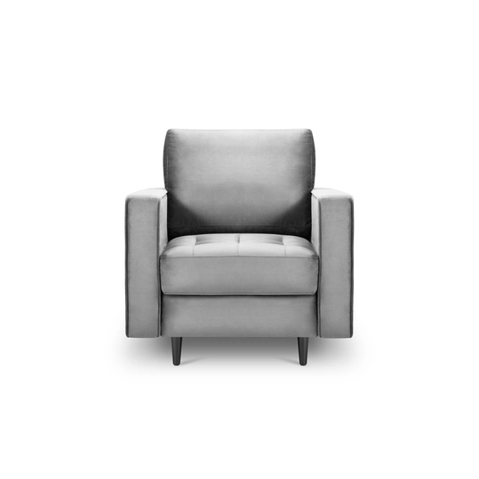 Velvet Armchair, "Aspen", 1 Seat, 80x90x90 Made in Europe