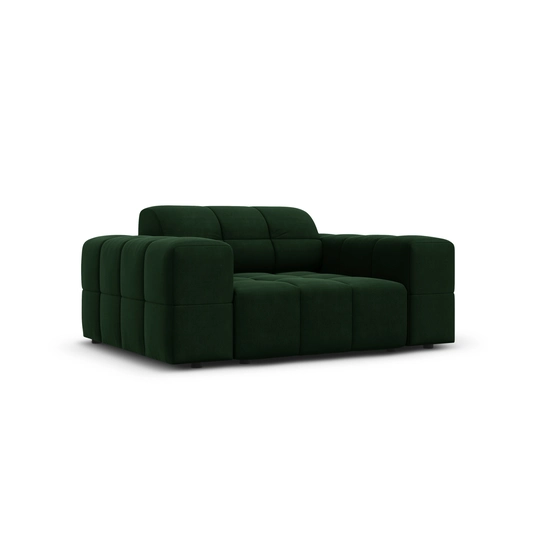 Velvet Armchair, "Chicago", 1 Seat, 124x102x70 Made in Europe