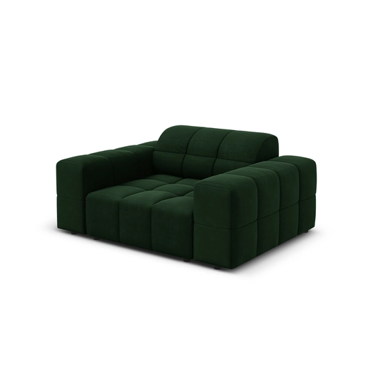 Velvet Armchair, "Chicago", 1 Seat, 124x102x70 Made in Europe