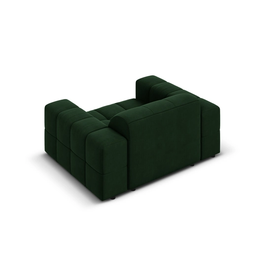 Velvet Armchair, "Chicago", 1 Seat, 124x102x70 Made in Europe