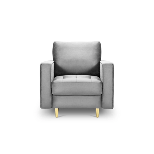 Velvet Armchair, "Aspen", 1 Seat, 80x90x90 Made in Europe
