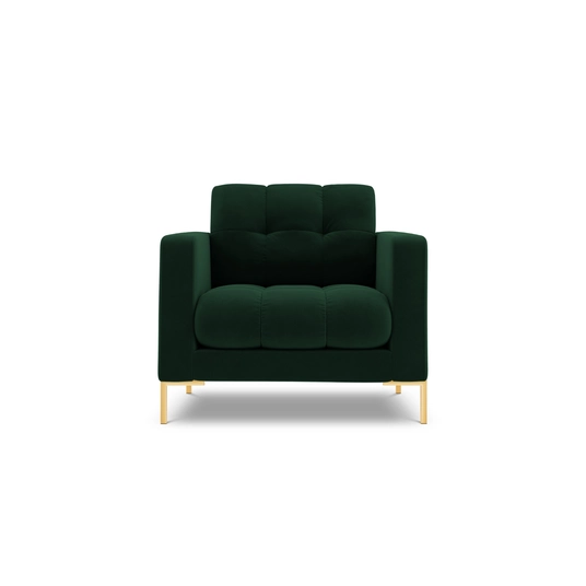 Velvet Armchair, "Bali", 1 Seat, 87x96x75 Made in Europe